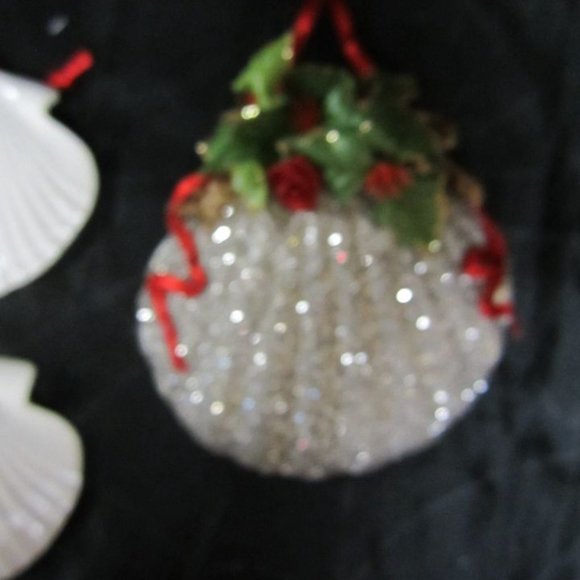 SET OF 6 SEASHORE DECORATIONS 5 ORNAMENTS 1 DISH - Picture 5 of 6